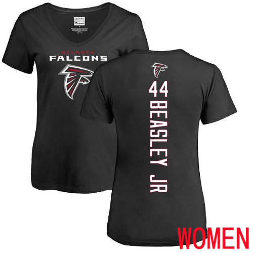 Atlanta Falcons Black Women Vic Beasley Backer NFL Football #44 T Shirt